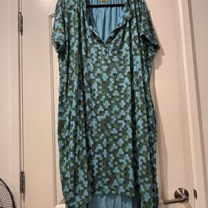 Stylish Green High Low Dress